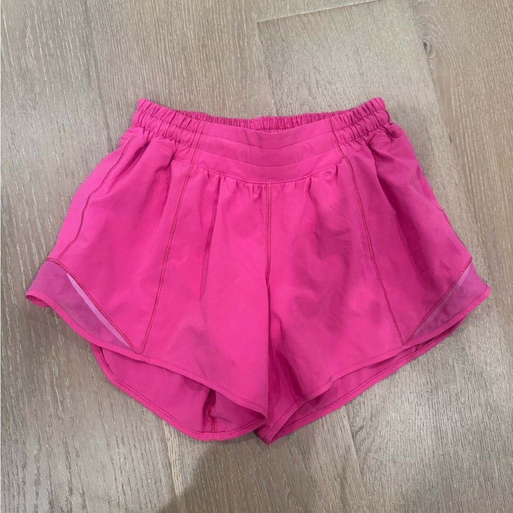 Lululemon Athletica Bright Pink Athletic Shorts